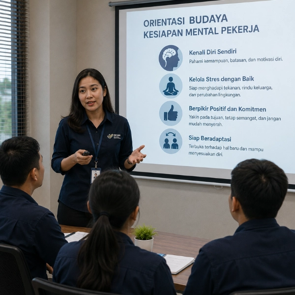 Peserta mengikuti kegiatan persiapan dan pelatihan bersama Internusa Human Capital